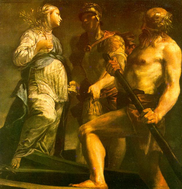 Aeneas with the Sybil Charon